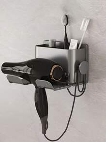 1pc Hair Dryer Holder Wall Mounted Dryer Cradle Straightener Stand Hairdryer Organizer Toilet Blower Holder Shelf Bathroom Shelves