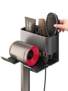 1pc Hair Dryer Holder Wall Mounted Dryer Cradle Straightener Stand Hairdryer Organizer Toilet Blower Holder Shelf Bathroom Shelves