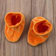 Newborn Baby Boy Girl Halloween Pumpkin Costume Sleeveless Top+Sock Shoes+Hat Party Cosplay Costume - Orange - View 5