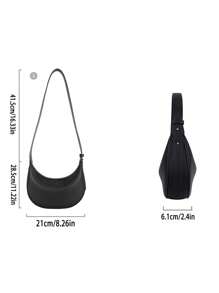 2025 新款简约月亮形女士手提包，时尚高端腋下包