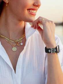 5/4/3pcs Metal Charms Decorative Ring Compatible With Apple Watch Band LOVE Diamond Rhinestone Ornament Smart Watch Silicone Strap Accessories Bracelet Fashionable Accessories (Watch And Band Not Included) Compatible With Apple Watch Band 38mm 40mm 41mm 42mm 44mm 45mm 46mm 49mm, Compatible With Samsung Compatible With Huawei Watch Series Ultra/Se/10/9/8/7/6/5/4/3/2/1 Watch Band Accessories Jewellery