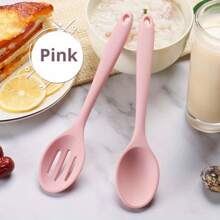 Set de 2 piezas, cuchara, cuchara para queso, cuchara de silicona para ensalada, cuchara ranurada de silicona, cuchara pequeña, cuchara sopera, cuchara de postre, cuchara pequeña para sopa, cuchara de arroz, cuchara redonda para sopa