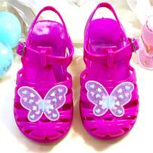 Girls' Butterfly Glitter Glamour Sandals - Rosa Fucsia - Ver 3