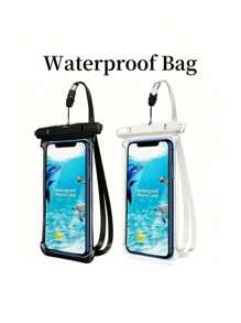 Waterproof Bag Universal, Waterproof Phone Pouch, Airbag Waterproof Mobile Phone Bag, Swimming Underwater Waterproof Phone Case, Beach Cellphone Dry Bag For Smartphone Sports Bag Sport Bag Holiday Travel Vacation Summer Swimming Bag ,Beach Vacation Essentials,Glowmode Organizer, Glowmode Bag, Phone Hold Case, Traveling Bag - Multicolor - View 6