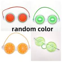 [可重复使用] 新款夏季午睡冰袋眼罩，男女通用缓解疲劳冷热敷水果设计凝胶眼罩，PVC 冷热敷冰球助眠 - 彩色 - 查看 14