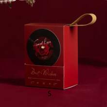 5pcs Sweet Love Wedding Favor Boxes, High-End Simple Style Candy Boxes, Creative CD Shaped Wedding Gift Favor Containers - Multicolor - View 2