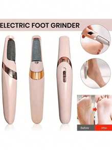 1 pieza Máquina eléctrica para eliminar la piel muerta de los pies, Afilador eléctrico de pies, Limas electrónicas de pies, Lima electrónica creativa para pies, Herramienta exfoliante para el hogar, Eliminador recargable de callosidades de los pies, Juego de pedicura profesional Eliminador de piel muerta Masajeador de pies - Rosa vieja - Ver 2