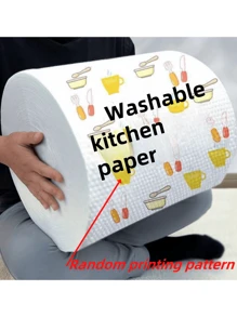 Disposable Washable Kitchen Paper Towels, Kitchen Cleaning Paper Towels, Lazy Cloth, Absorbent Paper Towels, Dry And Wet Dual-Use, Dishwashing Oil Proof Paper Towels, Kitchen Paper Towels, Kitchen Supplies