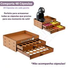 Tray Drawer Holder 48 Capsules Coffee Corner Serving Support Coffee Maker Coffee Machine Cups Pots - 3 TRÁI TIM CARAMEL - Xem 5