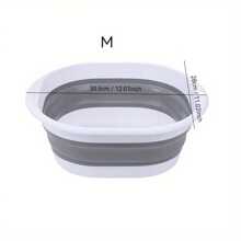 1pc Portable Foldable Wash Basin, Suitable For Home, Dorm And Outdoor Use - Thickened Plastic Folding Basin For Foot Washing And Handwashing - Must-Have Supplies For Dorm, RV, Bathroom - Multicolor - View 10