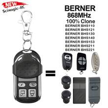 868MHz 车库遥控器复制器适用于 HORMANN Marantec Berner 通用 4 通道门开启器命令发射器