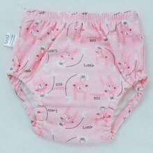 4 pièces/paquet de Culottes de formation souples et réutilisables - lavables et réutilisables, sous-vêtements absorbants, culottes de propreté pour bébé lavables, couches bébé respirantes, pour toutes les saisons - un cadeau parfait pour la baby shower