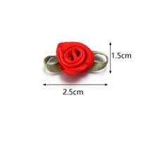 50pcs/Pack Polyester Leaf Rose Bud, Craft Decoration Small Flower, DIY Shoes, Hats, Bags, Clothes, Bridal Bouquet, Headpieces, Brooch Accessory - Multicolor - View 8