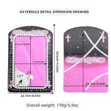 1 个超大照片卡夹，偶像演唱会粉丝见面会海报卡夹，偶像摄影展，K-POP 偶像 A4 照片展示