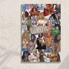 Framed Lil Kim Posters Canvas Poster Wall Decorative Art Painting Living Room Bedroom Decoration Gift Birthday Party Decor, Mother's Day New Year Easter Gift,  Home Living Room Office Wall Decor, Perfect Gift And Wall Decoration - 框架 - 查看 1