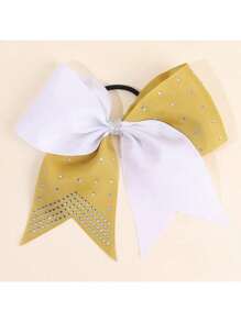 1 件定制女孩发带个性化名字发带亮片闪光发带女孩多色头发弹性儿童啦啦队蝴蝶结精致定制啦啦队蝴蝶结发带发饰啦啦队女孩发圈啦啦队蝴蝶结发带发带弹性带水钻蝴蝶结发绳女孩发饰，婚礼发饰 - 彩色 - 查看 10