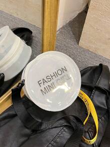 1pc Solid Color Fashionable Mini Jelly Transparent Letter Diagonal Shoulder Bag, And High-End With Highly Attractive , Suitable For Daily Use By Boys And Girls For School, Shopping, Travel, And Beach, And The Best Choice For Giving Gifts To Family And Friends. - Transparent Crossbody Bag - View 9