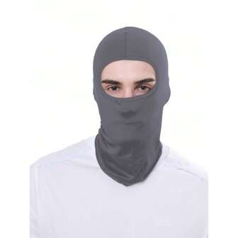 男士全脸覆盖拉法帽面罩 - 户外运动骑行防风头罩