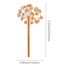 1pc Rustic Metal Flower Potted Decor, Garden Stake Decoration, Vintage Iron Flower, Suitable For Garden, Farm, Yard, Lawn