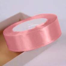 1pc Black Green Ribbon Handmade DIY Rose Flower Ribbon 21meters Long Polyester Webbing Packaging Webbing, Home Decor, Scene Decor, Theme Party Decor