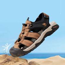 CAMEL CROWN Men's Sandals, New Breathable Shock-Absorbing Water-Repellent Brake Anti-Collision Free Outdoor Beach Creek Casual Sandals - Earthy Yellow - View 3