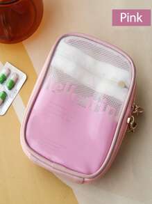1 szt. Wielofunkcyjna damska kosmetyczka, podręczna kosmetyczka z zapięciem na zamek błyskawiczny, odpowiednia do przechowywania kosmetyków, pędzli, kosmetyków do pielęgnacji skóry, telefonu, monet, drobnych przedmiotów, do domu, podróży, na wakacje, do szkoły