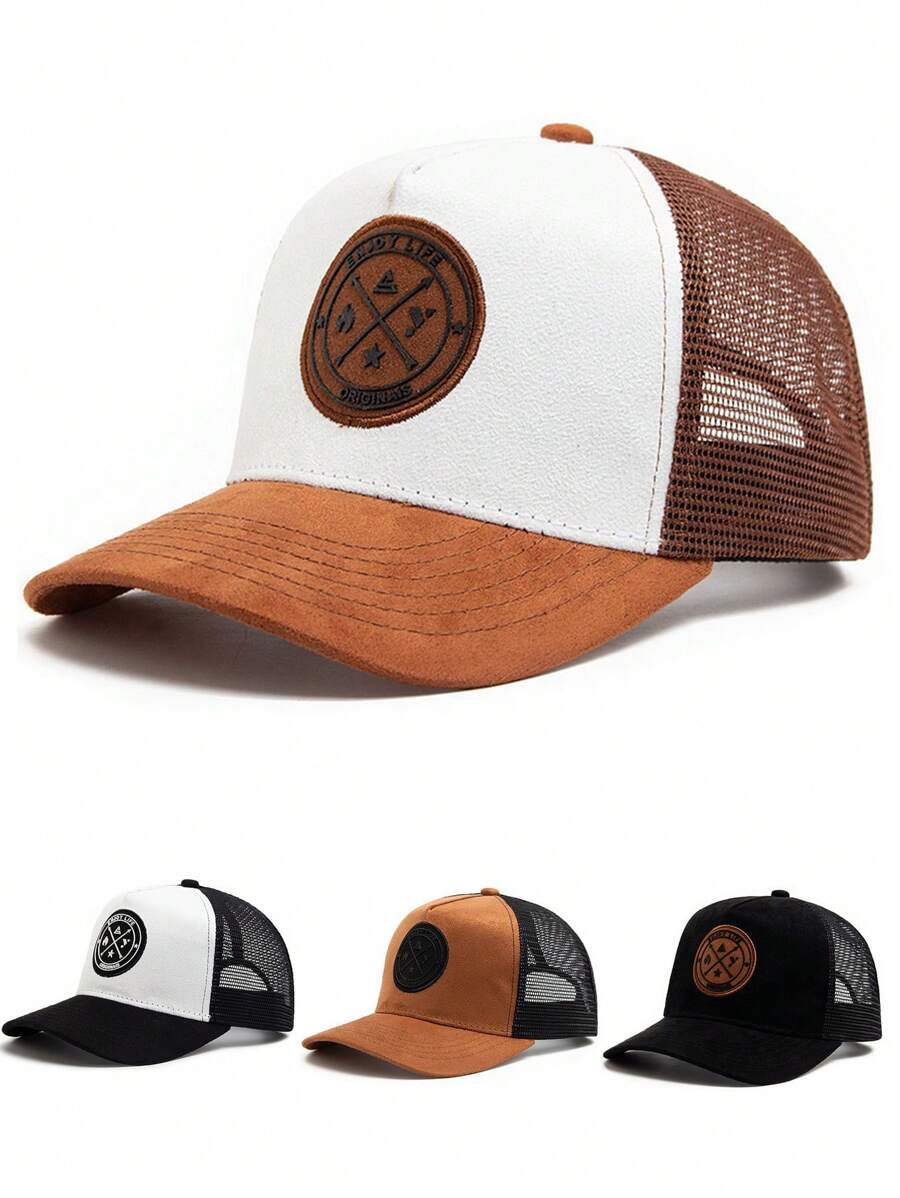 1pc New Design Baseball Truck Driver Cap, Versatile Visor Sun Hat Suitable For All Seasons - Patterned Bat Hat - View 1