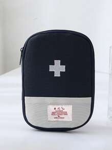 1pc Personalized Household Medical First Aid Kit, Custom Embroidered Text Multi-Function Travel Medicine Bag Storage Pouch, Large Capacity Handbag Medication Organizer, Child Health Pack, Gift For Moms, Birthday Gift, Gift For Friends And Teachers, Christmas/Holiday Gift, Personalized Gift For Ladies, Anniversary, Christmas, Mother's Day, Valentine's Day