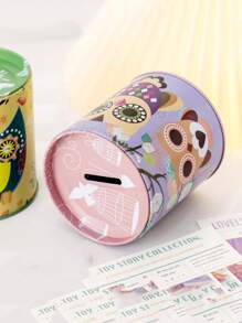 حصالة نقود بنمط بومة عشوائية، حصالة نقود دائرية، حصالة نقود مستطيلة، هدايا لموسم العودة إلى المدرسة، تخزين