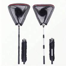 1 件伸缩式渔网 - 便携式和可伸缩渔网，钓鱼配件