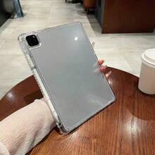 1pc Clear Acrylic Protective Case, Compatible With IPad 7th/8th/9th Generation 10.2-Inch, IPad 5th/6th Generation/IPad Air/Air2 9.7-Inch, IPad Mini 6 8.3-Inch, With Pencil Holder, High Transparency, Anti-Bending And Anti-Drop - Clear - View 4