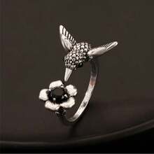 1 Personalized Retro Simple Hummingbird Presbyterian Open Ring