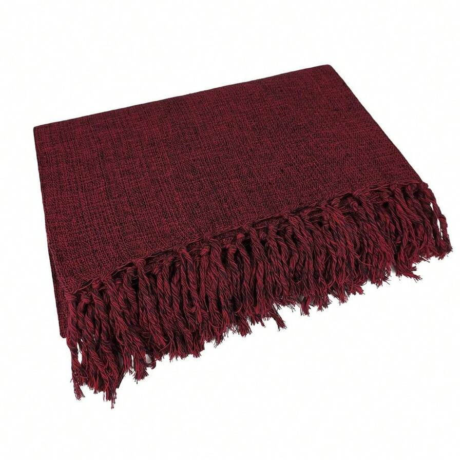 Kit 2 Blankets 2.20X2.90 Meters Luxurious King - Burgundy - View 1