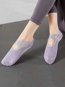 1/3 Pairs Random Women Yoga Socks, Thin Design, Non-Slip Full Coverage Low-Cut Pilates Socks For Daily Wear, Sports, Yoga, Summer - Multicolor - View 5