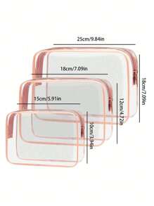 Personalized Makeup Bag, Beach Wedding Gift, PVC Transparent Makeup Bag, Toiletry Bag, Bridesmaid Gift, Summer Vacation, Bachelorette Party,Multi-Functional,Space-Saving,Letter,Striped,Exquisite,Stylish,Tidy,Contracted,Casual,Basics,Colorful,Leisure,Unique,Customized,Personalized,Custom,Ideal Gifts For Her,Girlfriend,Family,Friends,Her,For Anniversaries,For Weddings,For Graduation,For Birthdays,Bathroom,Multi-Functional,Ornamental,Letter,Solid Color,Exquisite,Stylish,Vintage,Modern,Colorful,Leisure,Basics,Casual,Soft,Unique,Customized,Personalized,Custom,Ideal Gifts For Her,Girlfriend,Her,Boyfriend,Friends,Customized Makeup Bags,Street Casual Chic