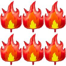 1 Conjunto Balão em Forma de S de Chama, Decorações para Festa de Aniversário/Bombeiro