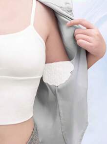100 piezas Almohadillas absorción sudor axilas, almohadillas lavables para ropa absorción sudor, almohadillas antihumedad y desodorantes, almohadillas desechables para ropa absorción sudor para protección, parches transpirables y absorbentes, adecuados para vida diaria, trabajo, deportes, todas las estaciones, gimnasios, invisibles e indetectables, parches absorción sudor para enfriamiento de verano, playa, viaje