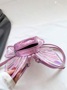 Personalized Casual Butterfly Wings Fashionable Backpack Mini Novel Laser Colorful Transparent Women Schoolbag Niche Design Creative Bag High-Looking Backpack Suitable For Outdoor Electronic Music Festival - View 6