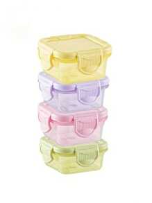 1-12 hộp cơm bento mini, hộp đựng thức ăn kín, hộp đựng đồ mini trong suốt có nắp, hộp đựng thức ăn bằng nhựa hình chữ nhật kín, hộp đựng gia vị đa năng, đồ dùng nhà bếp và trường học, đồ dùng học tập. - Nhiều màu - Xem 2