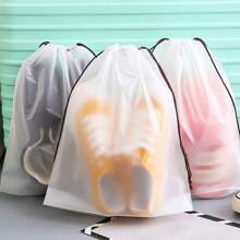 1/5/10 pezzi di borse portascarpe trasparenti con lacci, borse portatili e impermeabili per riporre le scarpe, organizers multifunzione per i viaggi, unisex