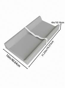 Tấm lót thay tã cho bé có vỏ bọc bằng da PU thuần chay chống thấm nước, dễ lau chùi, kích thước tiêu chuẩn, tấm lót thay tã ấm cúng cho tủ quần áo và bàn ăn - Nhiều màu - Xem 5