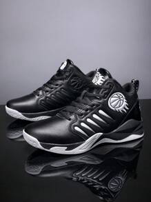 Neue Herren Basketball Schuhe, professionelle Stoßabsorption, Verschleißfestigkeit, rutschfest, Trainings Sport Sneakers - Schwarz - Übersicht 5
