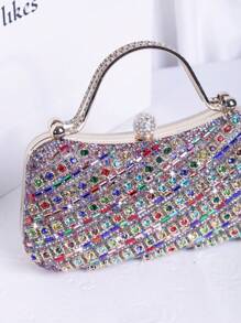 Glinsterende avondtas met strass-steentjes voor dames, geschikt voor bruiloften, feesten, gala's, Valentijnsdag, verjaardagscadeaus en verkleedpartijen.