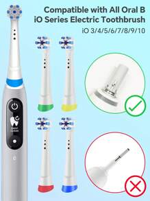 Compatible With OralB IO Electric Toothbrush Replacement Toothbrush Brush Heads, Professional Toothbrush Replacement Head Refill For OralB IO 2 3 4 5 6 7 8 9 10 Series Electric Toothbrushes