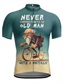 防滑拉链设计骑行上衣，吸汗速干服装，适合山地车和公路车 - 彩色 - 查看 2