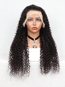 34 Inch Glueless Suitable For Various Races, Natural Color, Black, Deep Rolled Wig, Human Hair, 150% Density, Transparent 13X4 Front Lace Wig, Human Hair For Women, Baby Hair, Pre Pulled And Pre Cut Natural Hairline, High-Quality Daily Use For Women, Natural Beauty, Soft For Beginners Wig (8-34 Inch) Wig For Women