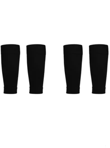 1 Pair/2 Pairs/4 Pairs/5 Pairs Unisex Outdoor Football Leg Sleeves, Elastic Breathable Knee Protection, Wear-Resistant Compression Leg Sleeves, Suitable For All Seasons - Multicolor - View 18