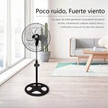 2 x Kits de ventilador metálico 3 en 1 Ventilador metálico de pie para montaje en pared - Tipo de Enchufe B USA (110-127V) - Ver 4