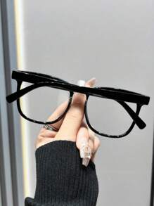 1pc Fashionable Oversized Unisex Retro Y2K Style Eyeglasses, Versatile