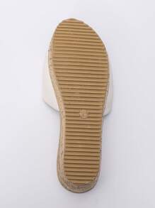 女士厚底坡跟凉鞋，夏季新款轻便增高系带拖鞋，适合海滩和居家